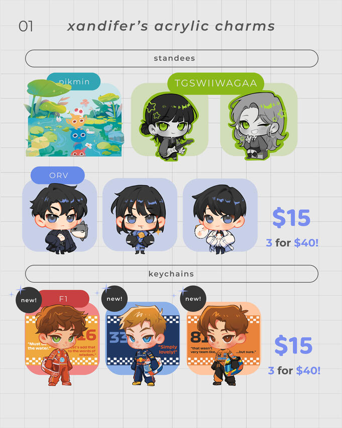 STANDEES &amp; KEYCHAINS