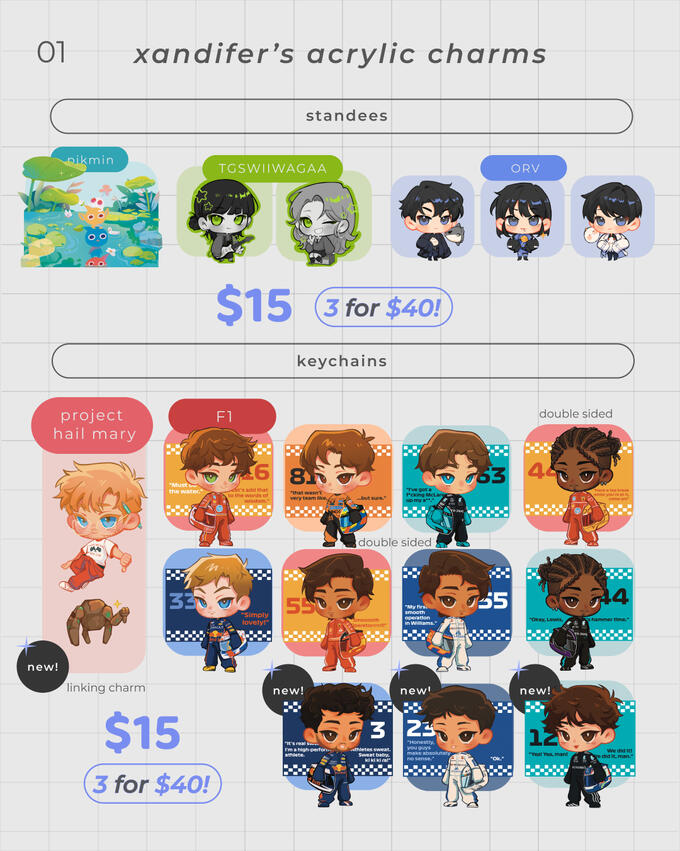 STANDEES &amp; KEYCHAINS
