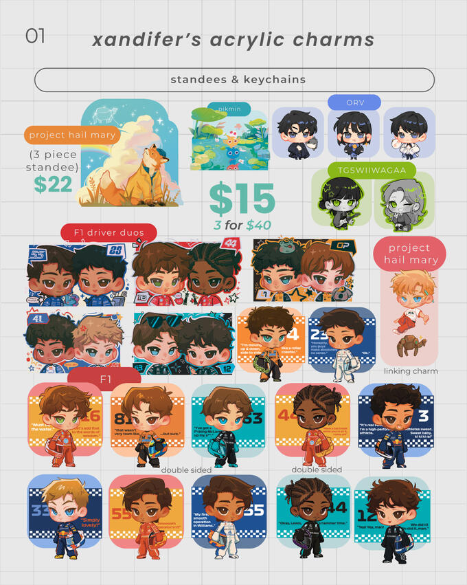 STANDEES & KEYCHAINS