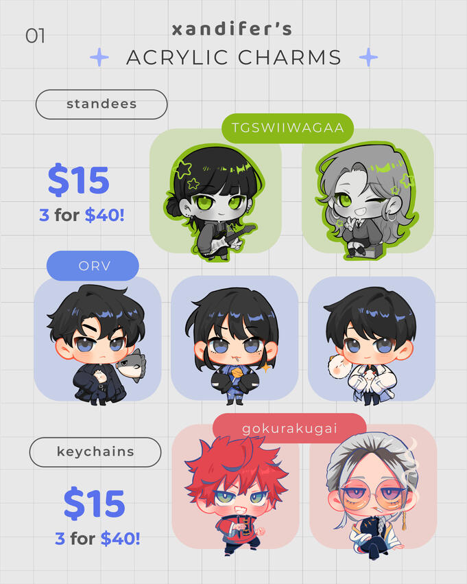 STANDEES &amp; KEYCHAINS